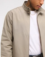 Cropped Mockneck Harrington Jacket
