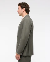 The A&F Collins Tailored Double-Breasted Linen-Blend Blazer