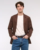 The A&F Collins Tailored Slim Linen-Blend Blazer