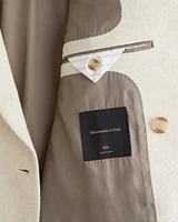 The A&F Collins Double-Breasted Linen-Blend Blazer