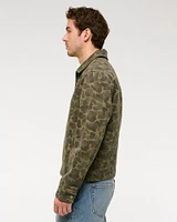 Lightweight Cropped Zip Workwear Jacket