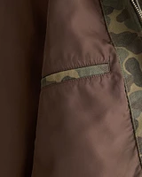 Lightweight Cropped Zip Workwear Jacket