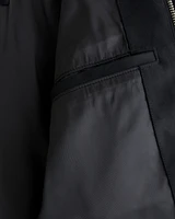 Lightweight Cropped Vegan Leather Easy Zip Jacket