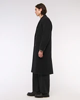 Double-Breasted Wool-Blend Coat