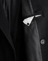 Double-Breasted Wool-Blend Coat