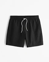 Pull-On Wide Seersucker Swim Trunk