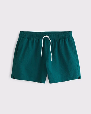 Pull-On Micro-Texture Swim Trunk
