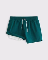 Pull-On Micro-Texture Swim Trunk