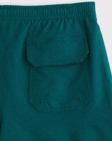Pull-On Micro-Texture Swim Trunk