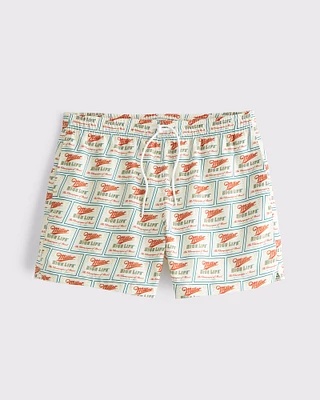 Miller High Life Graphic Pull-On Swim Trunk