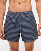 Pull-On Wide Seersucker Swim Trunk