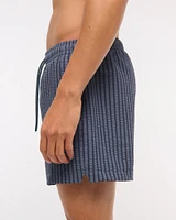 Pull-On Wide Seersucker Swim Trunk