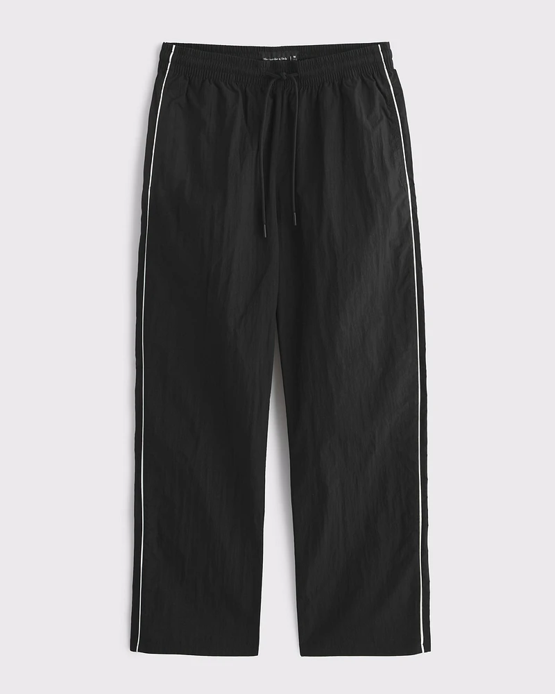 Nylon Open-Hem Sweatpant