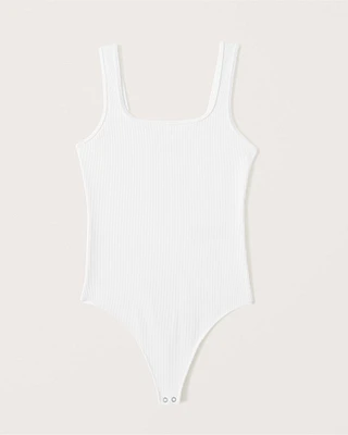 Seamless Rib Fabric Tank Bodysuit