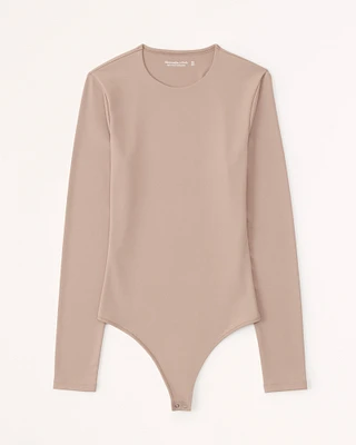 Long-Sleeve Seamless Fabric Crew Bodysuit