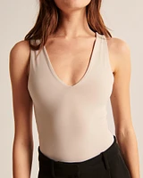 Seamless Fabric V-Neck Bodysuit