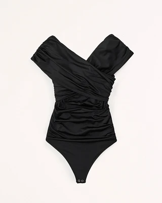 Sleek Seamless Ruched Wrap Bodysuit