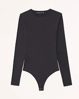 Soft Matte Seamless Long-Sleeve Crew Bodysuit