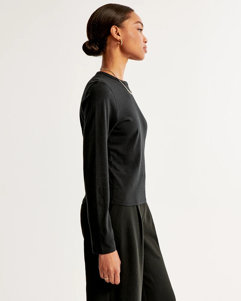 Essential Long-Sleeve Skimming Tee