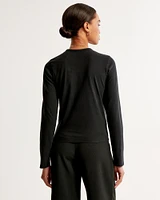 Essential Long-Sleeve Skimming Tee