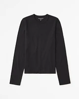 Essential Long-Sleeve Skimming Tee