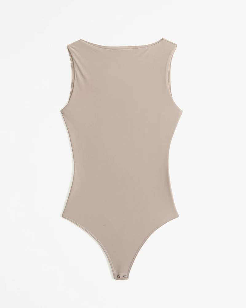 Soft Matte Seamless Slash Bodysuit