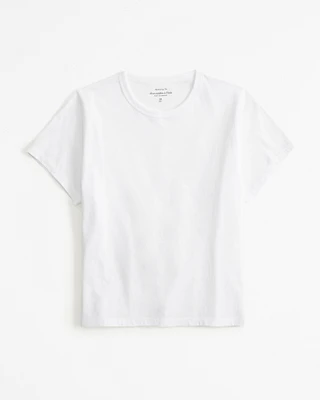 Essential Polished Body-Skimming Tee