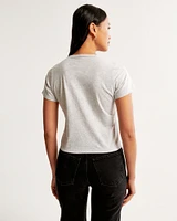 Essential Polished Body-Skimming Tee