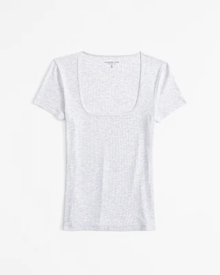 Featherweight Rib Tuckable Squareneck Top