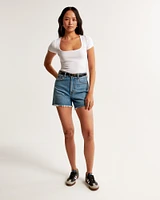 Featherweight Rib Tuckable Squareneck Top
