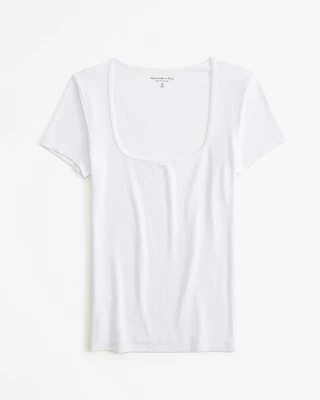 Featherweight Rib Tuckable Squareneck Top