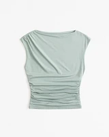 Draped Slash Top