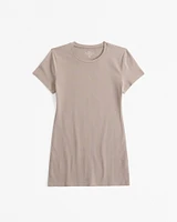 Maternity Short-Sleeve Cotton-Blend Seamless Fabric Tee