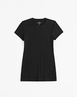 Maternity Short-Sleeve Cotton-Blend Seamless Fabric Tee