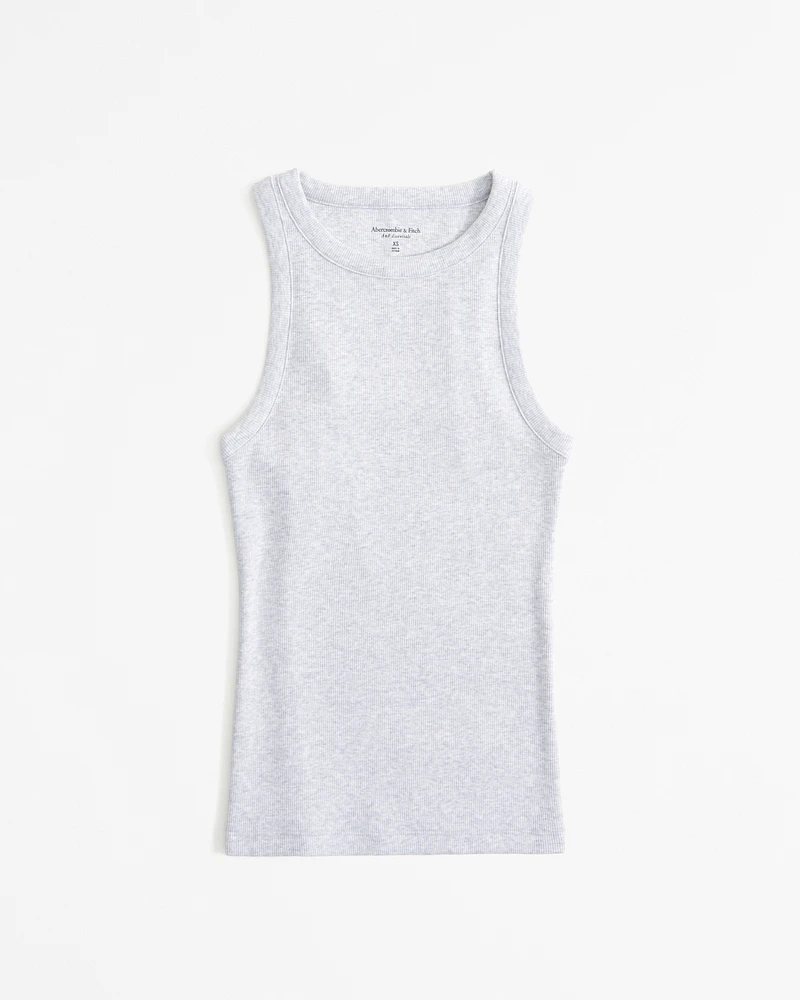 Essential Tuckable High-Neck Rib Tank