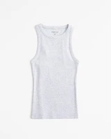 Essential Tuckable High-Neck Rib Tank