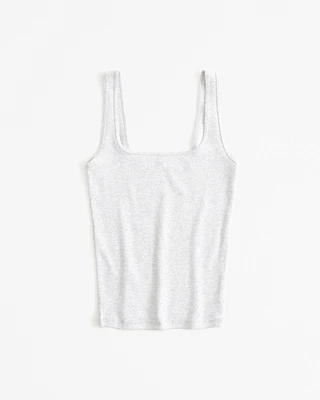 Essential Tuckable Squareneck Rib Tank