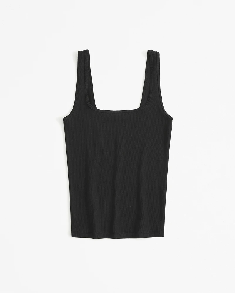 Essential Tuckable Squareneck Rib Tank