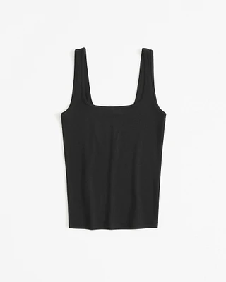 Essential Tuckable Squareneck Rib Tank