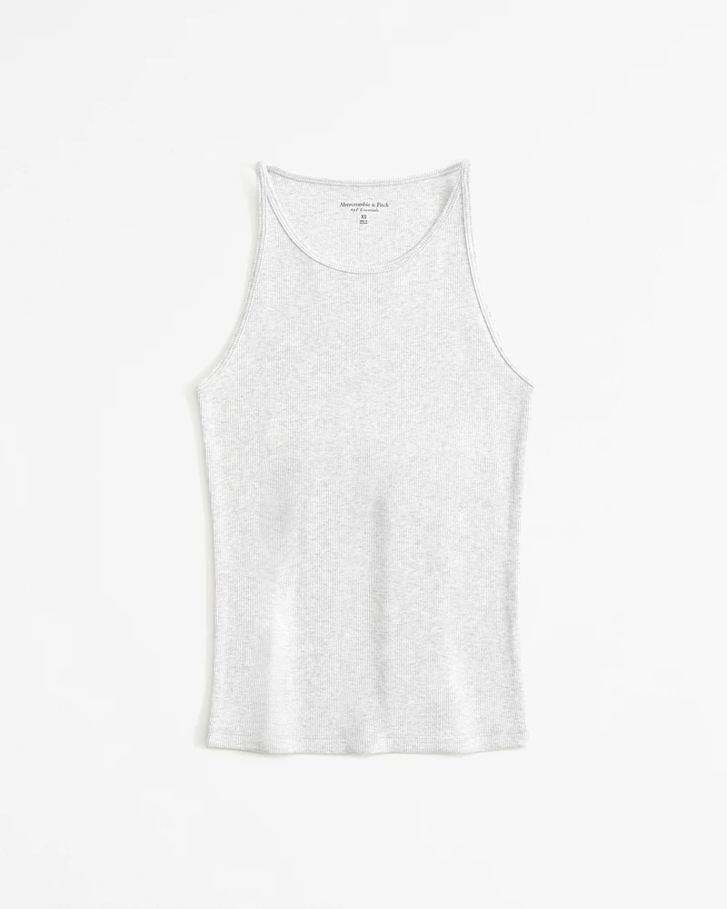 Essential Tuckable High-Neck 90s Rib Tank