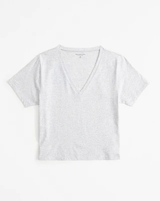 Premium Polished V-Neck Relaxed Tee