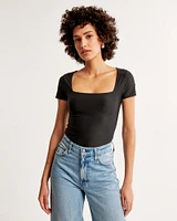 Soft Matte Seamless Tuckable Squareneck Top