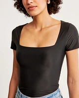 Soft Matte Seamless Tuckable Squareneck Top