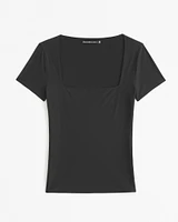 Soft Matte Seamless Tuckable Squareneck Top