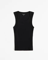 Essential Tuckable High Scoopneck Rib Tank