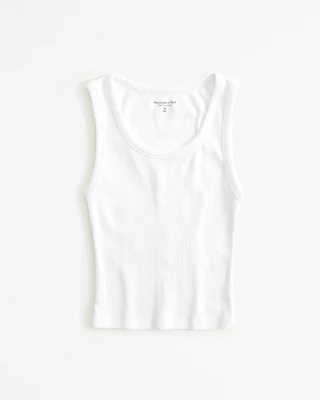 Essential High Scoopneck Rib Tank