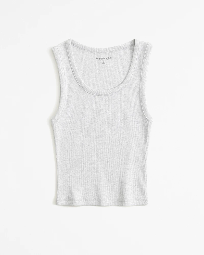 Essential High Scoopneck Rib Tank