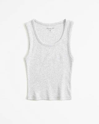 Essential High Scoopneck Rib Tank