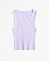 Essential High Scoopneck Rib Tank