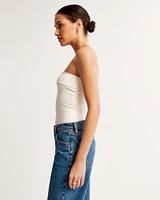 Asymmetrical Cotton-Modal Top